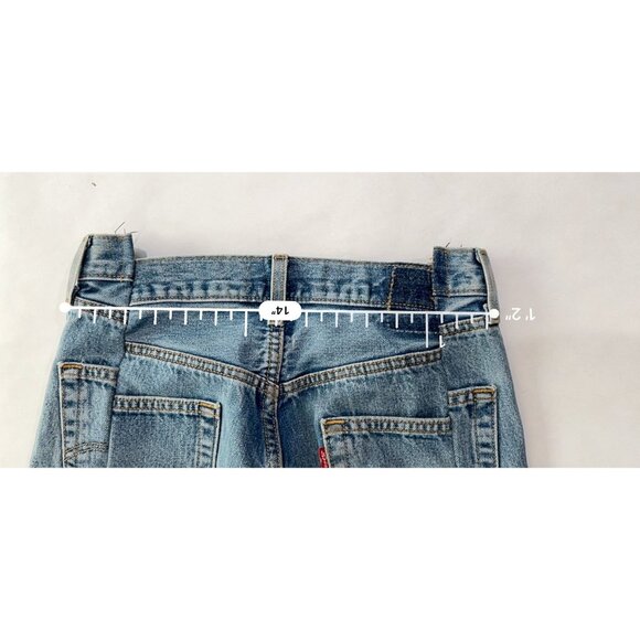 EB Denim x Levi's Upcycled OG Reinvented Straight Leg High Rise Jeans - Picture 6 of 8